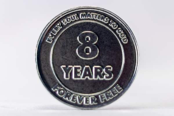 Forever Free 9 Year Sobriety Chip